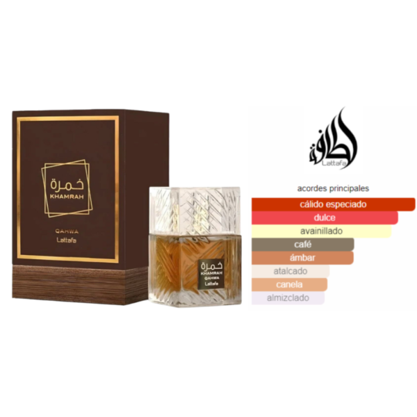 Lattafa Khamrah Qahwa 100ml - Imagen 3